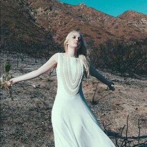 Mara Hoffman Coiled Snake beaded silk wedding gown